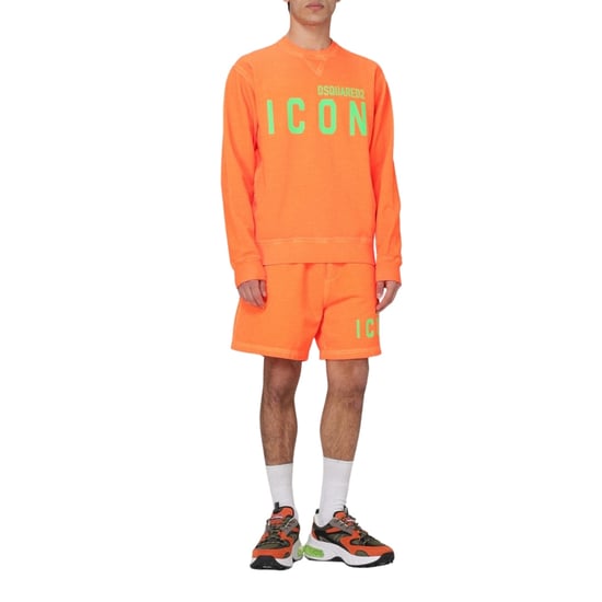 Dsquared2 Icon Orange Rundringad Tröja - Image 4