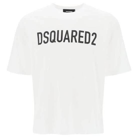 Dsquared2 Loose Fit Merklogo Wit T-shirt - Image 1