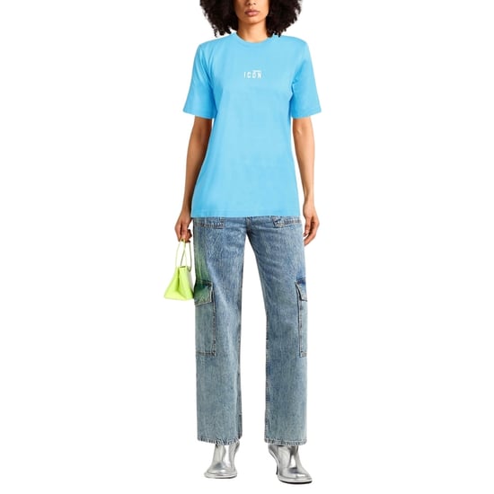 Dsquared2 Icon Small Chest Logo Lichtblauw T-shirt - Image 2