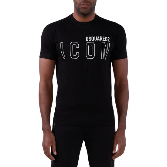 Dsquared2 Icon Outline Logo Svart T-shirt - Image 3