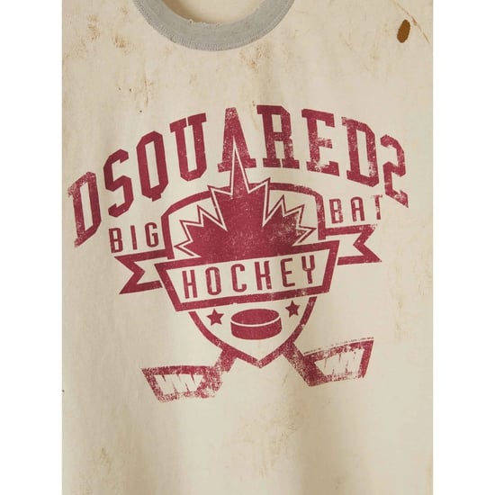 Dsquared2 Hockey Design Champagnefärgad T-shirt - Image 3