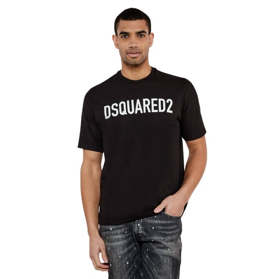 Dsquared2 Lös Passform Svart T-shirt Med Märkeslogotyp - Image 3