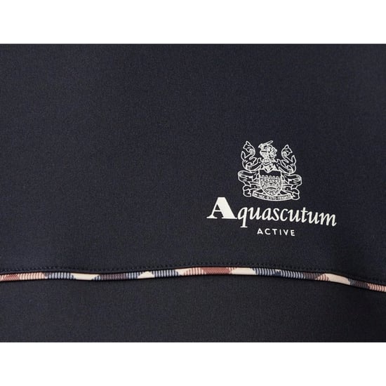 Aquascutum Active Stretch Piping Marinblå T-shirt - Image 5