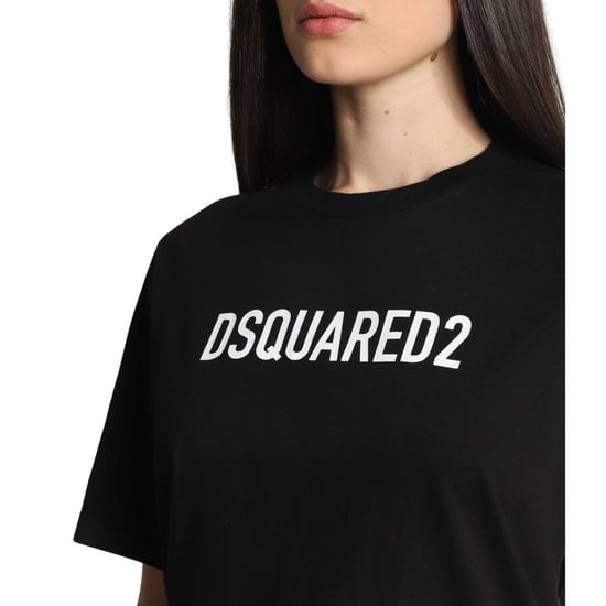 Dsquared2 Bold Logo Print Black T-shirt - Image 5