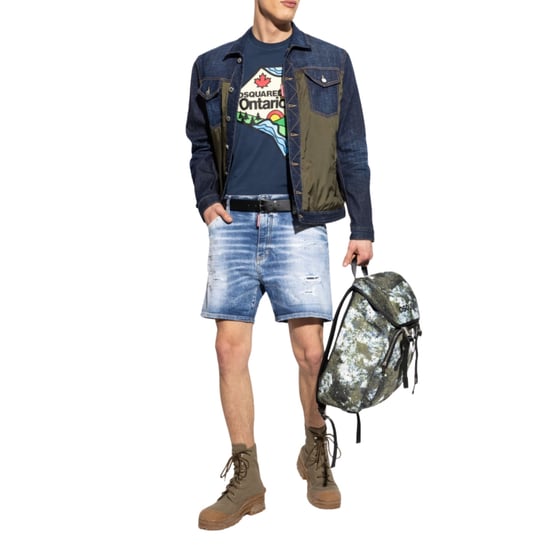Dsquared2 Ontario Logo Navy Blue T-shirt - Image 5