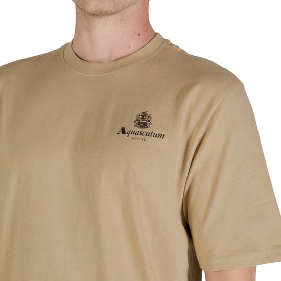 Aquascutum Active Small Logo T-shirt Beige - Image 6