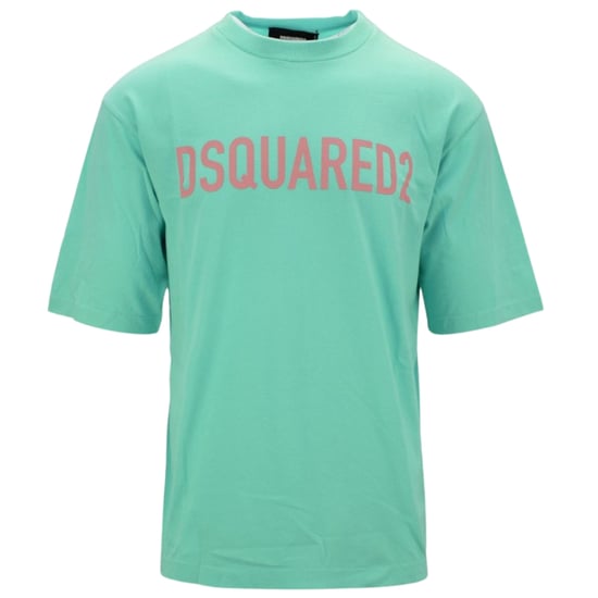 Dsquared2 Ljusgrön T-shirt Med Lös Passform Och Logotyp - Image 1