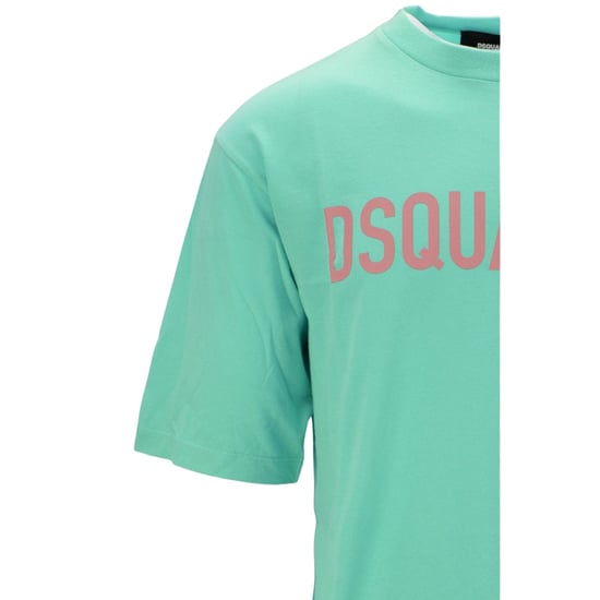Dsquared2 Ljusgrön T-shirt Med Lös Passform Och Logotyp - Image 3