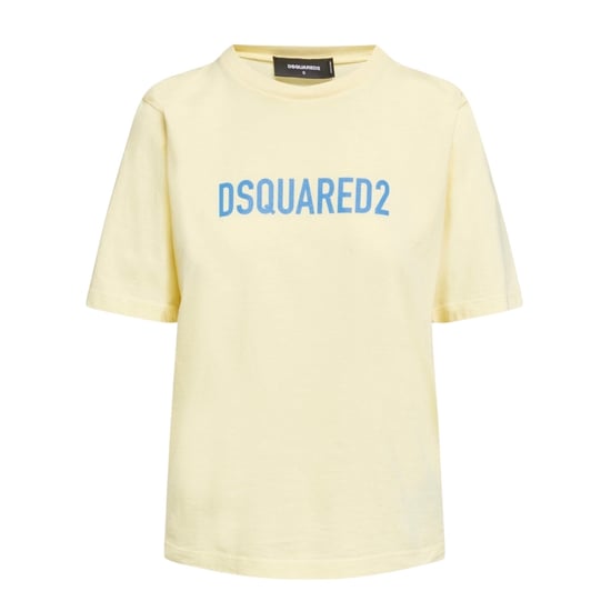 Dsquared2 Eco Dyed Easy Yellow T-shirt - Image 1