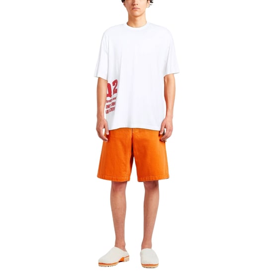 Dsquared2 Dq2 Vit T-shirt Med Sidologotyp - Image 2