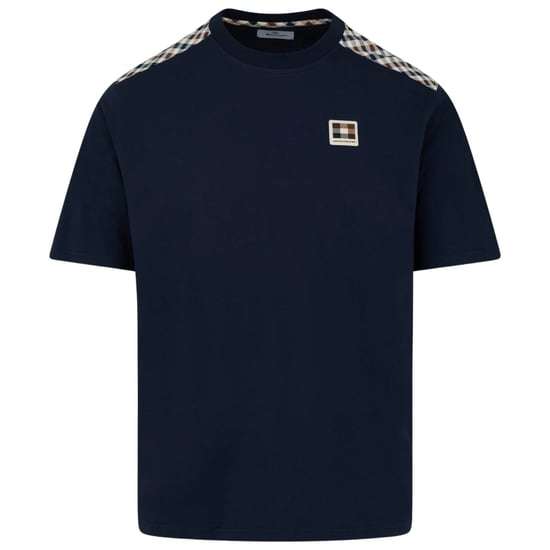 Aquascutum Active Insert Lamina Navy Blue T-shirt - Image 1