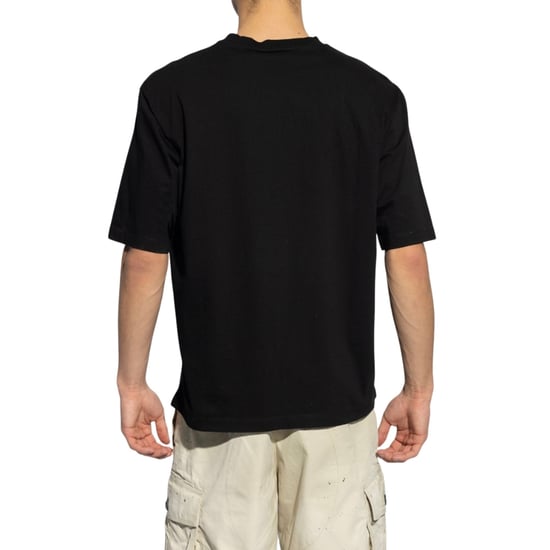 Dsquared2 Icon Pink Blur Print Black Loose Fit T-shirt - Image 3