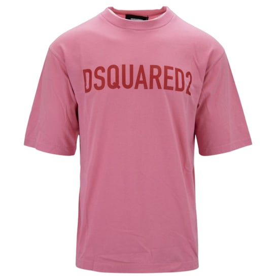 Dsquared2 Loose Fit Brand Logo Roze T-shirt - Image 1