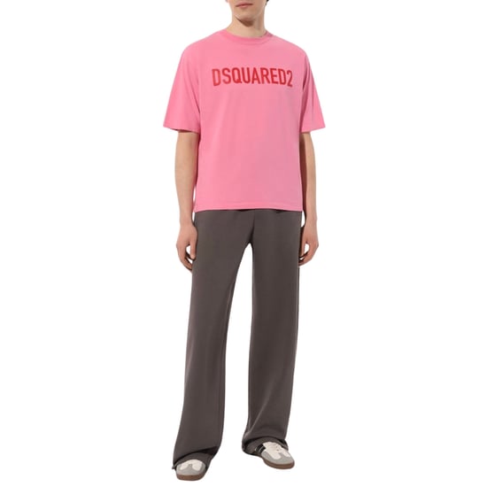 Dsquared2 Loose Fit Brand Logo Roze T-shirt - Image 5