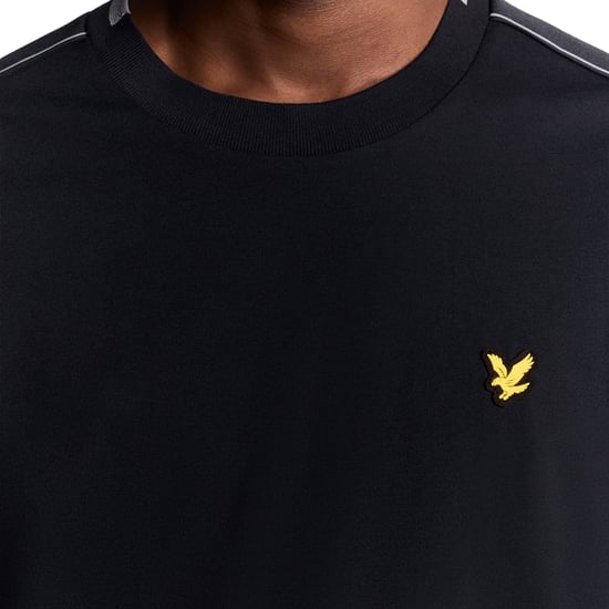 Lyle &amp; Scott Marineblauwe Tape T-shirt - Image 4