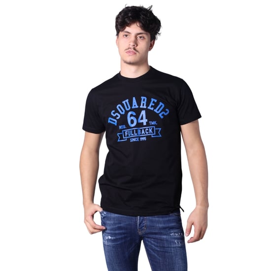 Dsquared2 Cigarette Fit College Svart T-shirt - Image 2