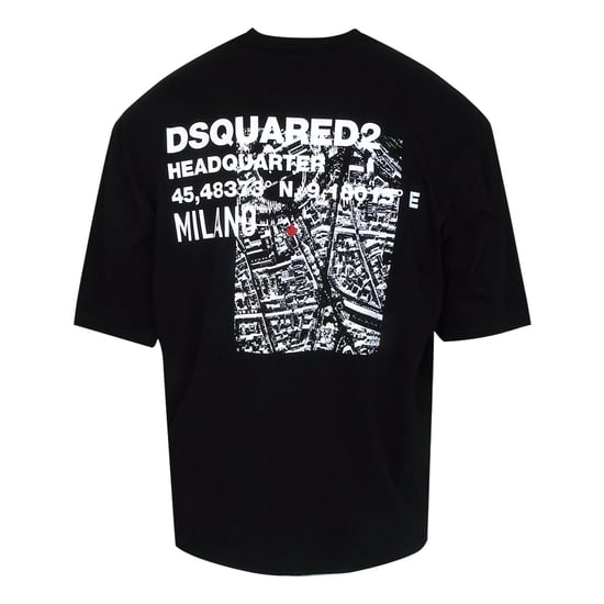 Dsquared2 T-shirt Med Djärv Logotyp Baktill, Svart - Image 2