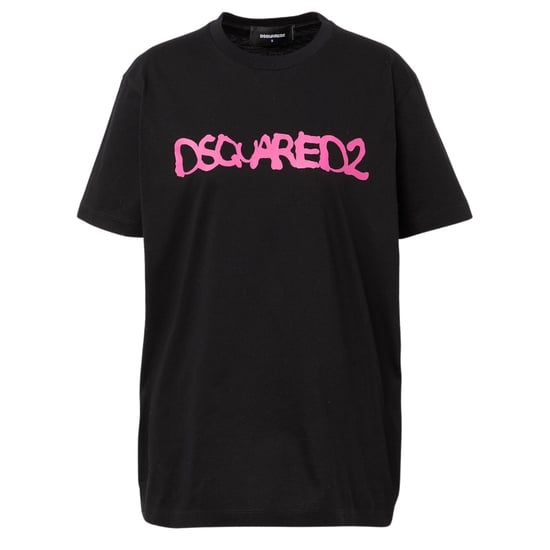 Dsquared2 Graffiti Spray Logo Zwart T-shirt - Image 1