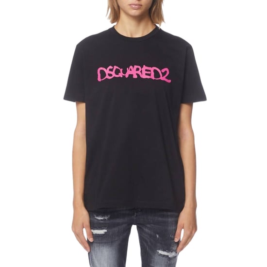 Dsquared2 Graffiti Spray Logo Zwart T-shirt - Image 2