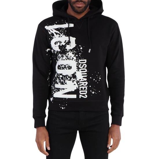 Dsquared2 Cool Fit Icon Splash Logo Svart Hoodie - Image 2