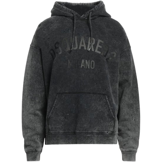 Dsquared2 Milano Destroyed Faded Look Grey Hoodie - Image 1