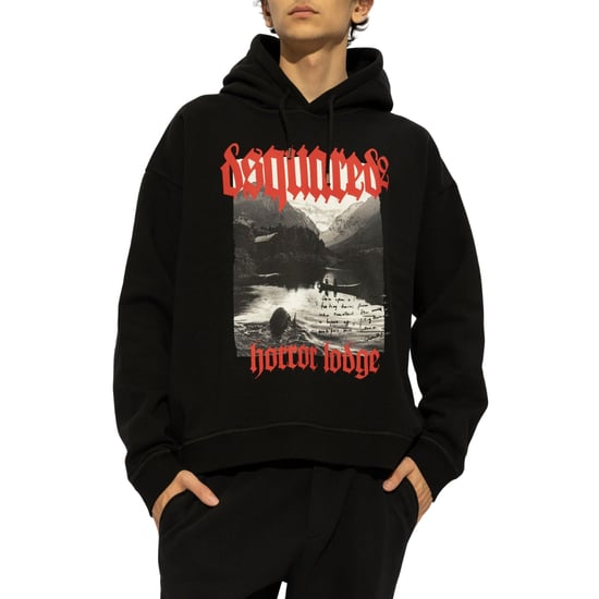 Dsquared2 Horror Lodge Design Svart Hoodie - Image 2