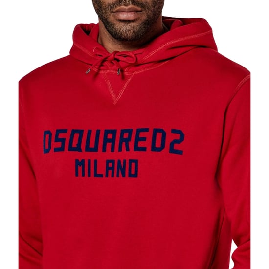 Dsquared2 Milano Logo Cool Fit Red Hoodie - Image 6