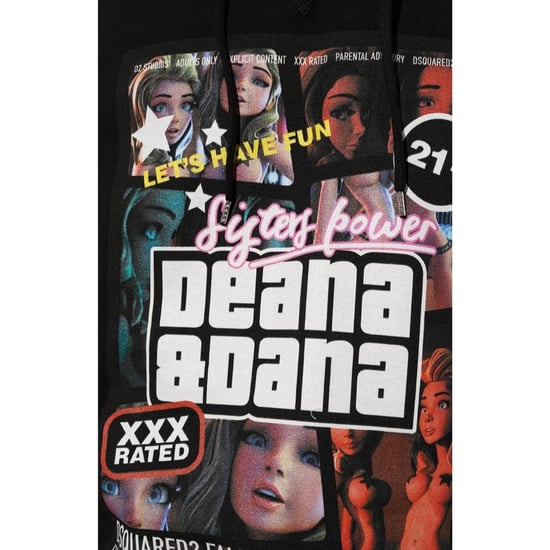 Dsquared2 Sisters Power Deana En Dana Zwarte Hoodie - Image 4