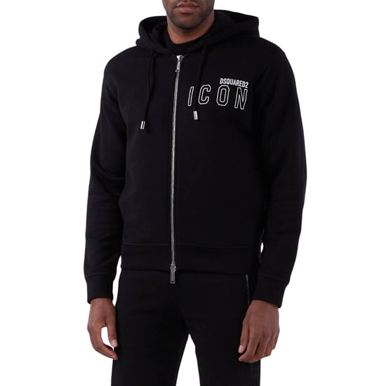 Dsquared2 Icon Outline Logo Zip Black Hoodie - Image 4