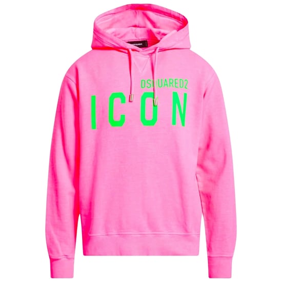 Dsquared2 Icon Regular Fit Rosa Huvtröja - Image 1