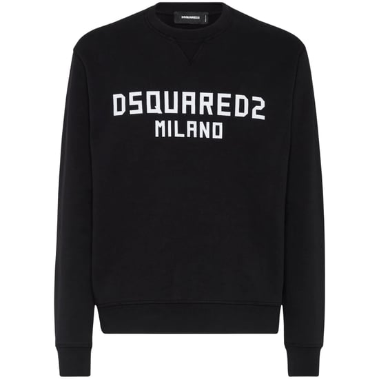 Dsquared2 Cool Fit Milano Crew Neck Black Sweatshirt - Image 1