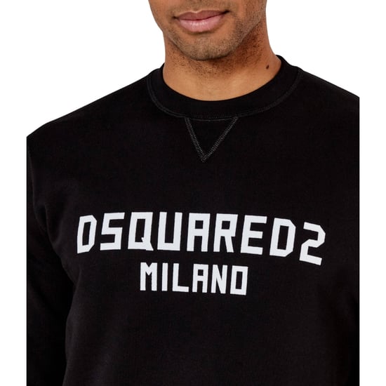 Dsquared2 Cool Fit Milano Crew Neck Black Sweatshirt - Image 5