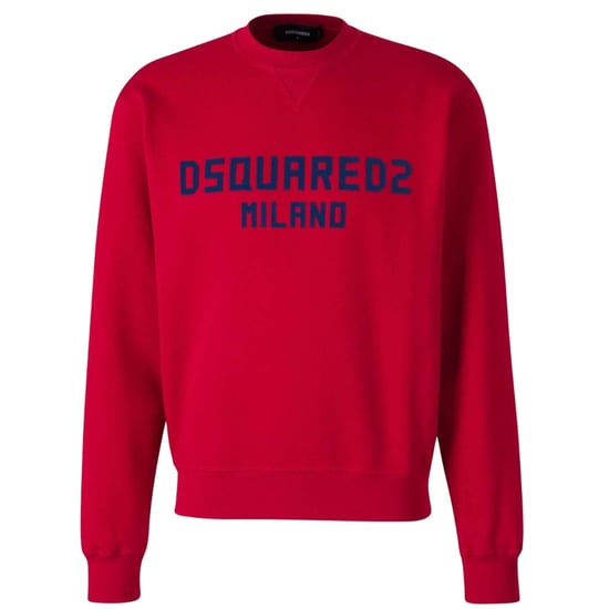 Dsquared2 Cool Fit Milano Trui Met Ronde Hals, Rood - Image 1