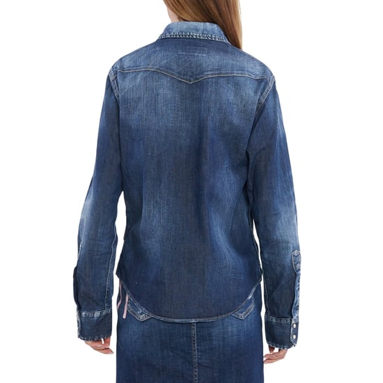 Dsquared2 Icon Reverse Logo Western Donkerblauw Denim Shirt - Image 3