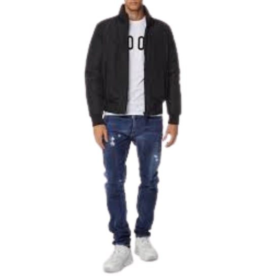 Dsquared2 Icon Gewatteerde Bomberjas In Zwart - Image 5
