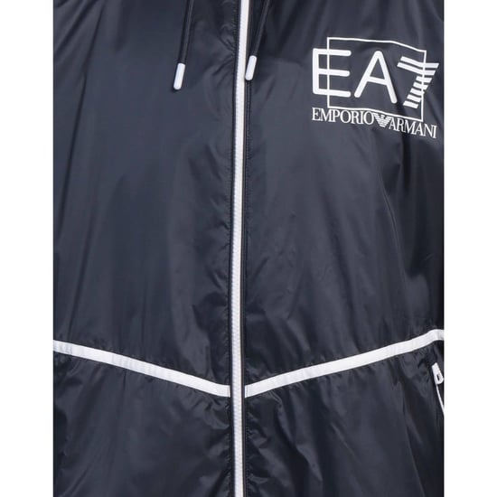 Ea7 Navy Blue Hooded Jacket - Image 4