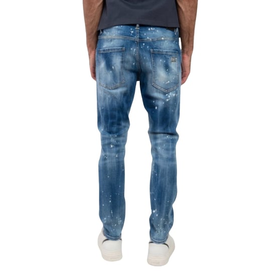 Dsquared2 Skater Jeans Vervaagd Bleek Spateffect Blauwe Jeans - Image 6