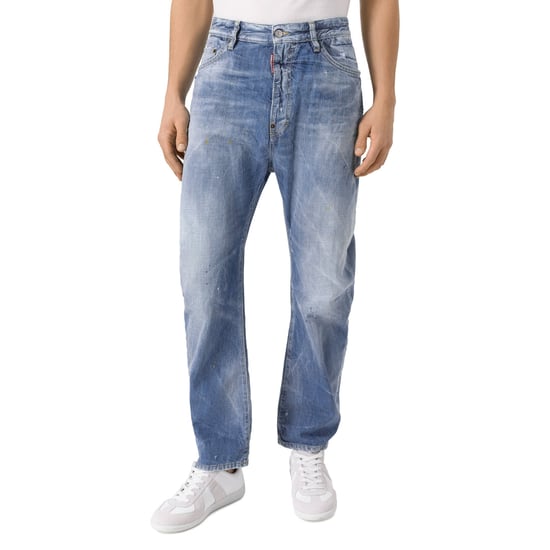 Dsquared2 Clean Baby Blue Wash London Bro Jeans - Image 4