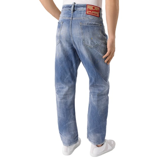 Dsquared2 Clean Baby Blue Wash London Bro Jeans - Image 5