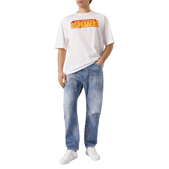 Dsquared2 Clean Baby Blue Wash London Bro Jeans - Image 6