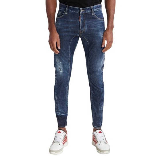 Dsquared2 Tidy Biker Jean Lightly Worn Style Blue Jeans - Image 5