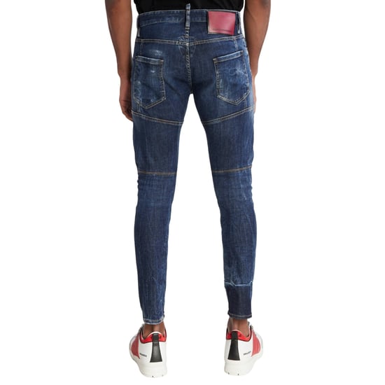 Dsquared2 Tidy Biker Jean Lightly Worn Style Blue Jeans - Image 6