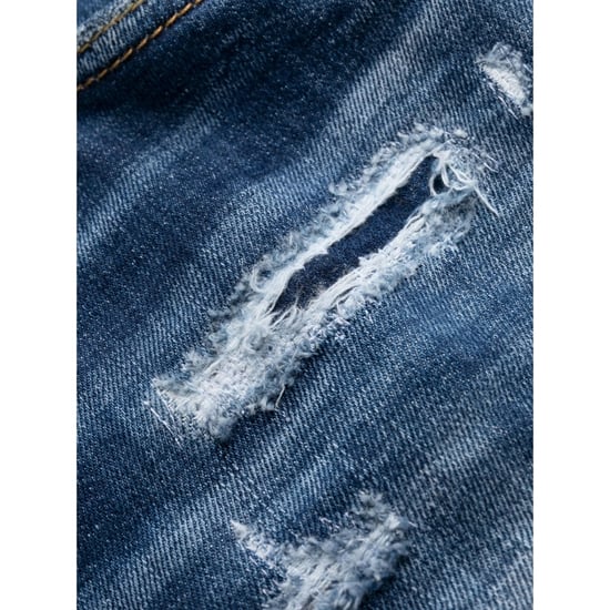 Dsquared2 Tikdy Biker Jean Worn Reinforced Wash Blue Jeans - Image 5