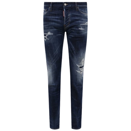 Dsquared2 Slim Jeans Blekta Slitna Blå Jeans - Image 1