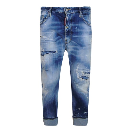 Dsquared2 Big Brother Jean Reinforced Destroyed Denim Blauwe Jeans - Image 1