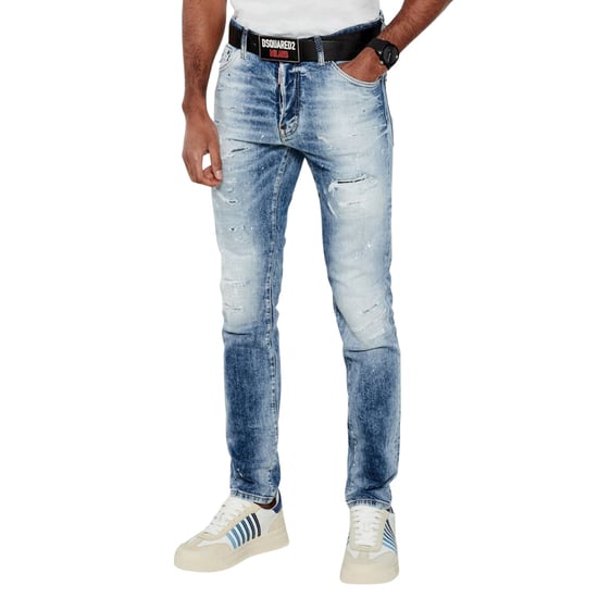 Dsquared2 Light Scarface Wash Cool Guy Jeans Marinblå - Image 3