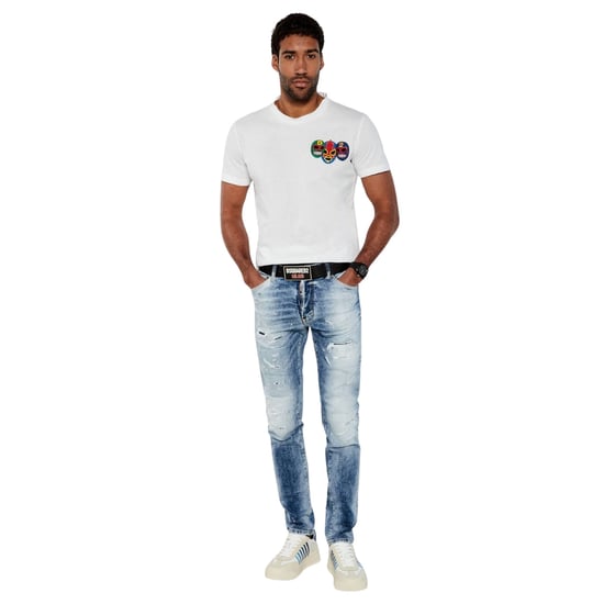 Dsquared2 Light Scarface Wash Cool Guy Jeans Marinblå - Image 5