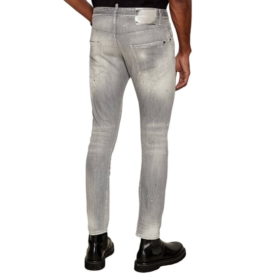 Dsquared2 Cool Guy Paint Splash Grå Slim Fit Jeans - Image 3