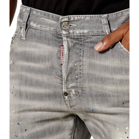 Dsquared2 Cool Guy Paint Splash Grå Slim Fit Jeans - Image 5