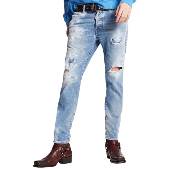 Dsquared2 Skater Jeans Destroyed Look Denim Blauwe Jeans - Image 2